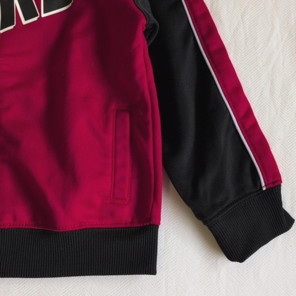 nike red zip-up track activewear sporty jacket 24 months baby boy - Picture 5 of 7
